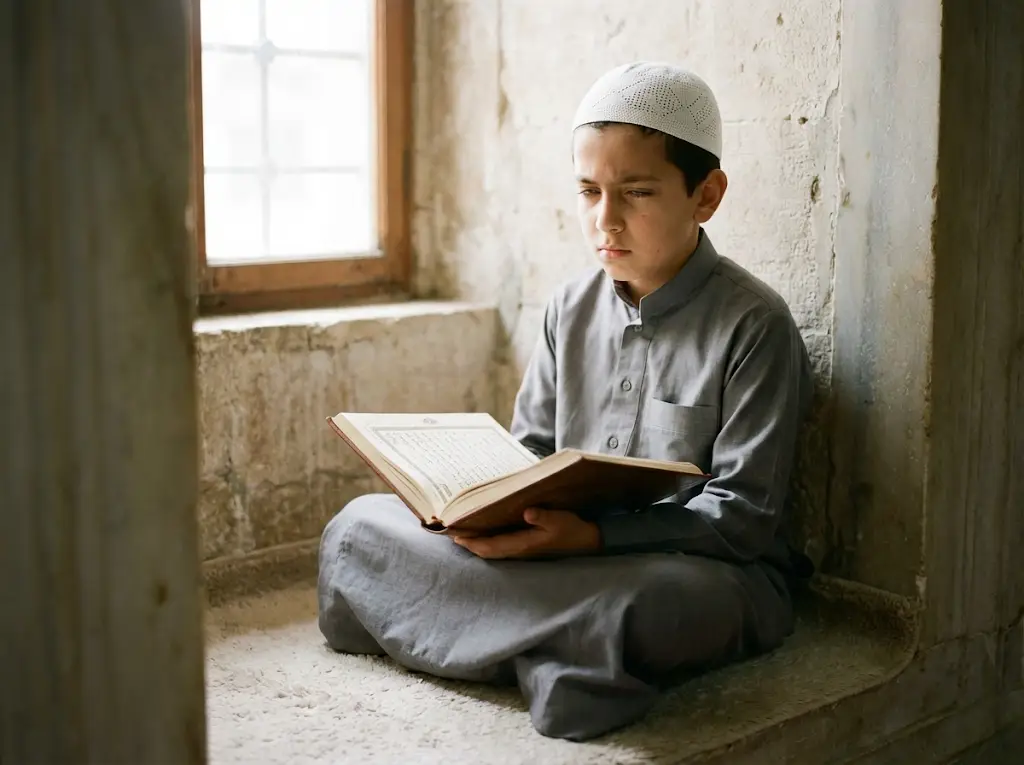 Student enrolled in online Hifz ul Quran memorization program with certified teacher