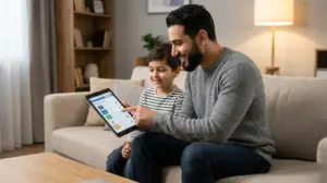 online quran teacher giving lesson